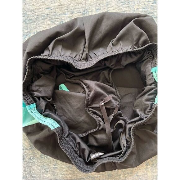 Nike Dri Fit Black Aqua Blue Tempo Athletic Running Shorts Medium - Picture 4 of 7